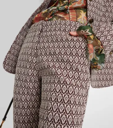 Etro Printed cotton-blend cropped pants | Thumbnail 5