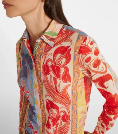 Etro Printed cotton shirt | Thumbnail 2