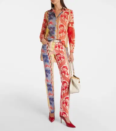 Etro Printed cotton shirt | Thumbnail 4