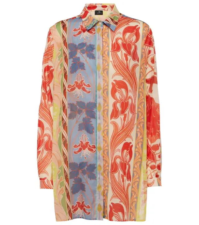 Etro Printed cotton shirt