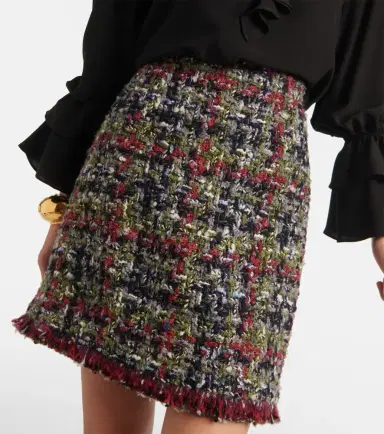 Etro Wool-blend tweed miniskirt | Thumbnail 4