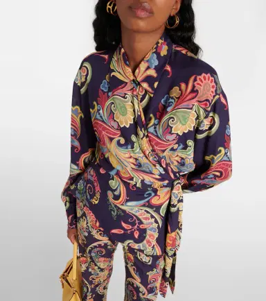 Etro Printed wrap top | Thumbnail 2
