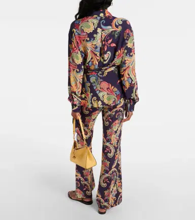 Etro Printed wrap top | Thumbnail 4