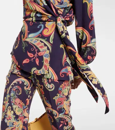Etro Printed wrap top | Thumbnail 5