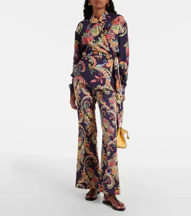 Etro Printed wrap top | Thumbnail 6