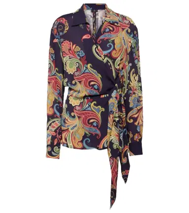 Etro Printed wrap top | Thumbnail 1