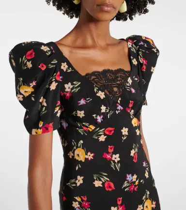 Rodarte Floral silk crêpe de chine gown | Thumbnail 3