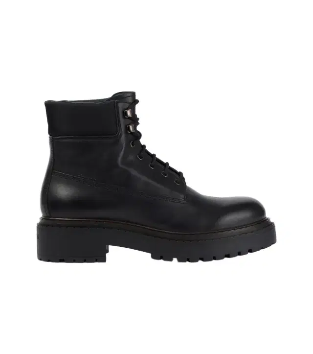Leather and Re-Nylon ankle boots