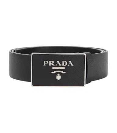 Prada Saffiano leather logo belt | Thumbnail 1