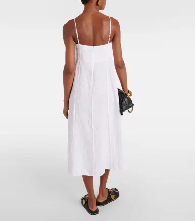 Velvet Stephie linen midi dress | Thumbnail 2