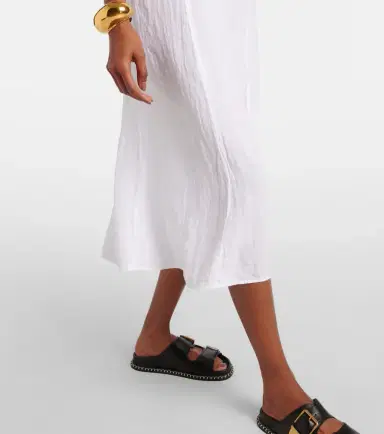 Velvet Stephie linen midi dress | Thumbnail 6