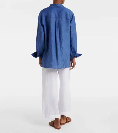 Velvet Lola linen wide-leg pants | Thumbnail 4