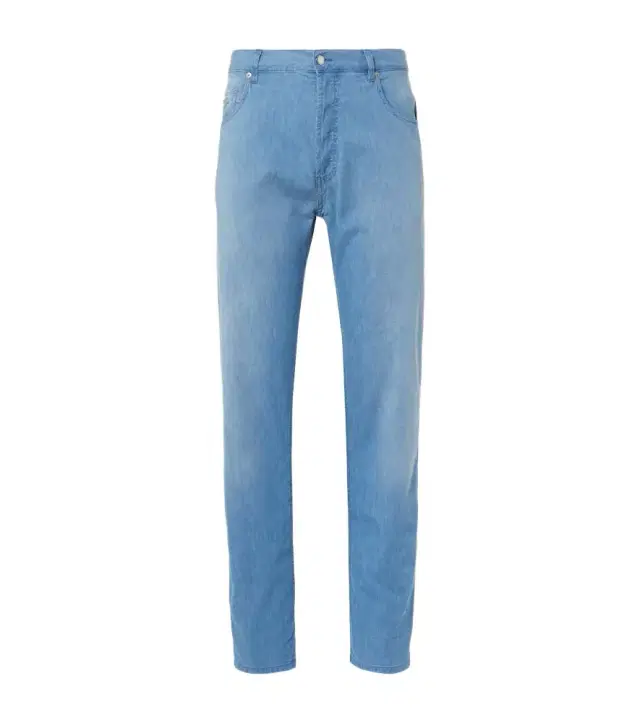 Mid-rise straight jeans