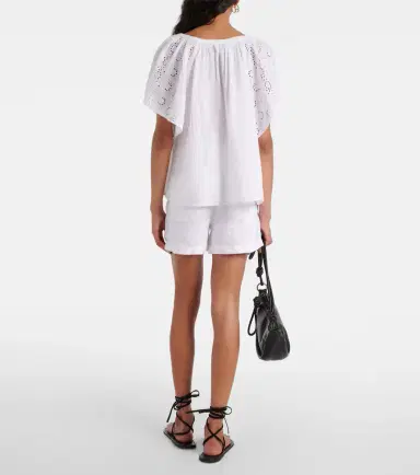Velvet Tish embroidered cotton top | Thumbnail 2