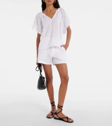Velvet Tish embroidered cotton top | Thumbnail 3