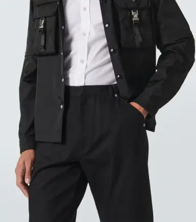 Prada Mid-rise cotton wide-leg pants | Thumbnail 2