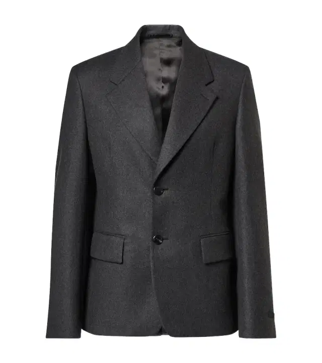 Single-breasted wool blazer