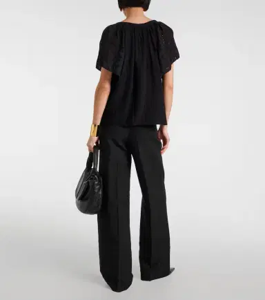 Velvet Tish embroidered cotton top | Thumbnail 2