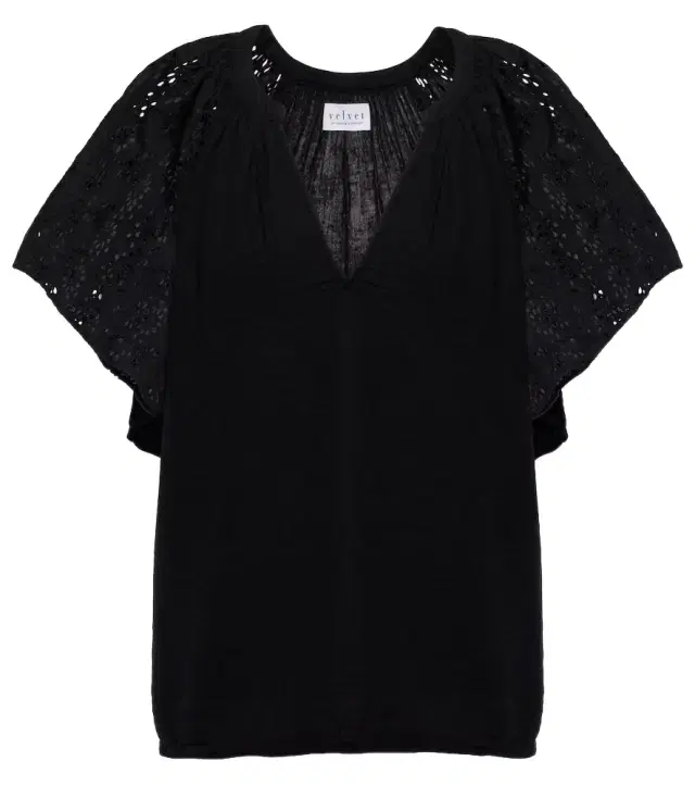 Velvet Tish embroidered cotton top