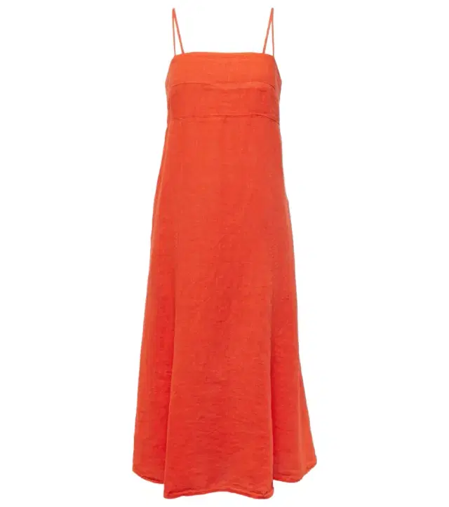 Velvet Stephie linen midi dress