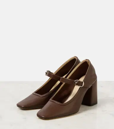 Le Monde Béryl Le Monde Béryl 80 leather Mary Jane pumps | Thumbnail 3