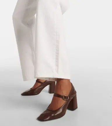 Le Monde Béryl Le Monde Béryl 80 leather Mary Jane pumps | Thumbnail 5