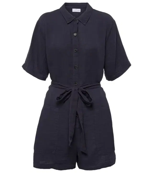 Velvet Dane belted romper