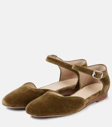 Le Monde Béryl Le Monde Béryl Velvet flats | Thumbnail 2 Le Monde Béryl Le Monde Béryl Velvet flats | Thumbnail 2
