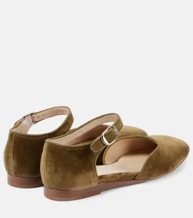 Le Monde Béryl Le Monde Béryl Velvet flats | Thumbnail 3 Le Monde Béryl Le Monde Béryl Velvet flats | Thumbnail 3