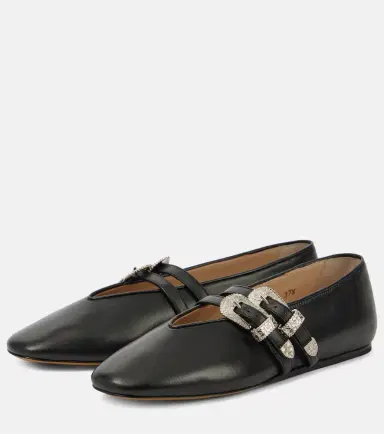 Le Monde Béryl Le Monde Béryl Claudia leather ballet flats | Thumbnail 4 Le Monde Béryl Le Monde Béryl Claudia leather ballet flats | Thumbnail 4