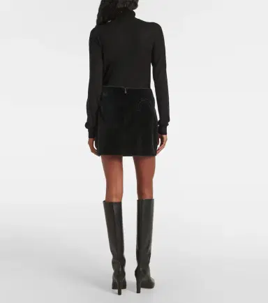 Blaze Milano Blazé Milano Jealousy cotton velvet miniskirt | Thumbnail 5