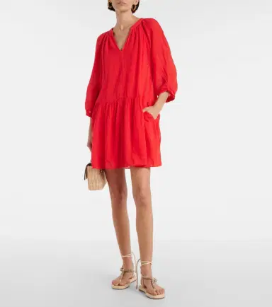 Velvet Sloan cotton minidress | Thumbnail 2