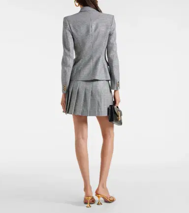 Alessandra Rich Houndstooth wool-blend jacket | Thumbnail 5 Alessandra Rich Houndstooth wool-blend jacket | Thumbnail 5