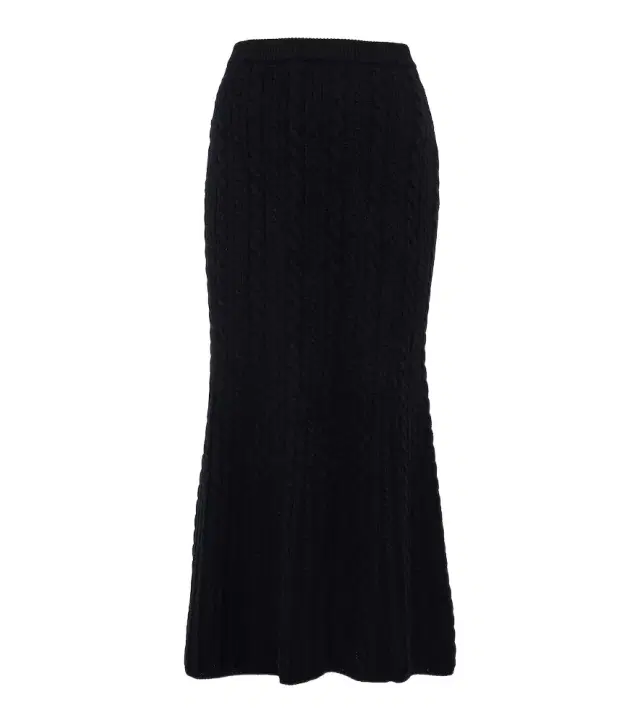 Alessandra Rich Cable-knit wool midi skirt