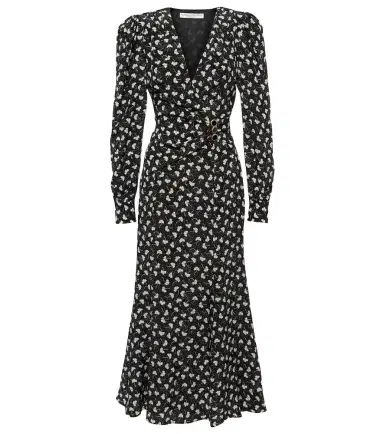 Alessandra Rich Printed silk midi dress | Thumbnail 1