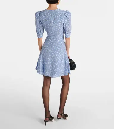 Alessandra Rich Bow-detail printed silk minidress | Thumbnail 3 Alessandra Rich Bow-detail printed silk minidress | Thumbnail 3