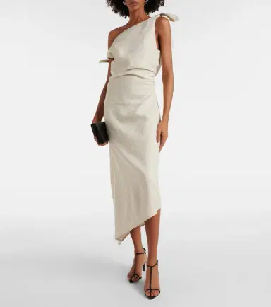 SIR. Affogato linen midi dress | Thumbnail 2
