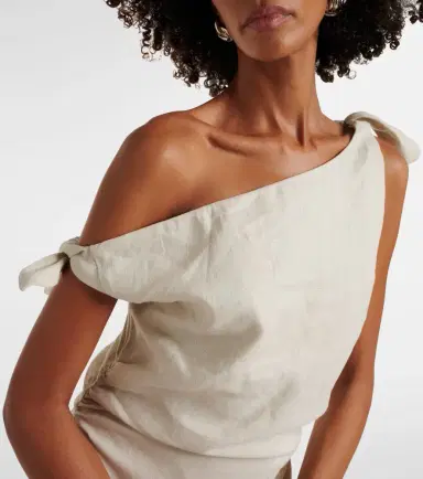 SIR. Affogato linen midi dress | Thumbnail 3