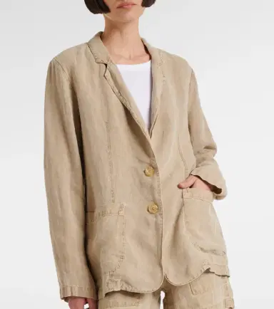 Velvet Lenny linen blazer | Thumbnail 4
