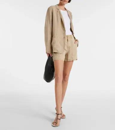 Velvet Lenny linen blazer | Thumbnail 6