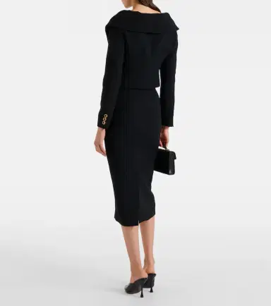 Alessandra Rich Wool midi skirt | Thumbnail 5