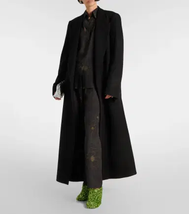 Dries Van Noten 105 glitter metallic wedge mules | Thumbnail 5