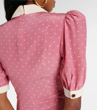 Alessandra Rich Bow-detail polka-dot silk maxi dress | Thumbnail 2