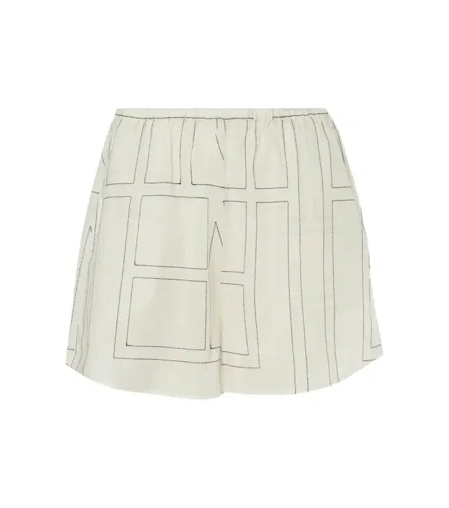 Monogram cotton-blend shorts