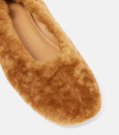 Dries Van Noten Shearling ballet flats | Thumbnail 4