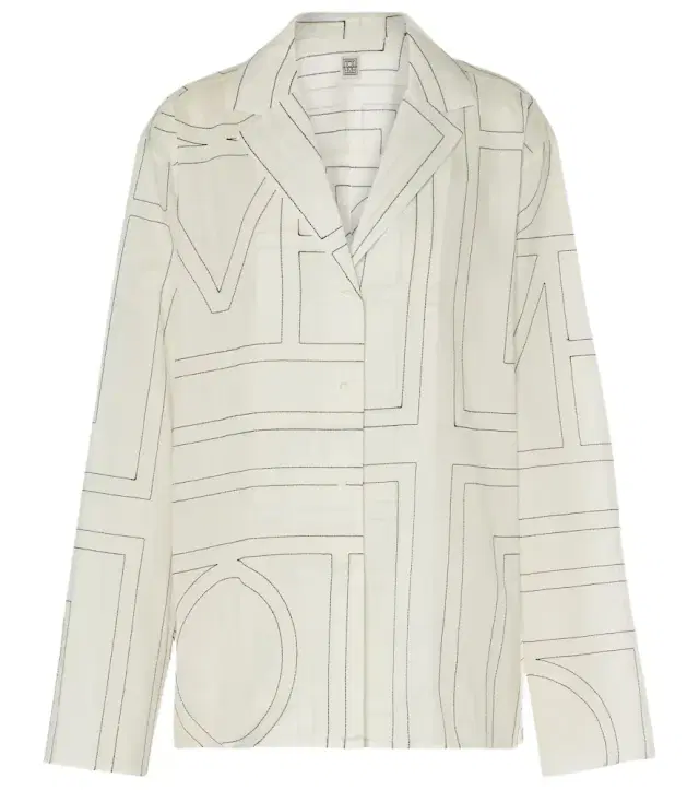 Monogram cotton-blend shirt