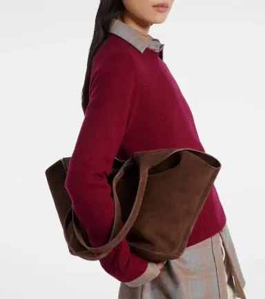 Aesther Ekme Phantom Large suede tote bag | Thumbnail 4