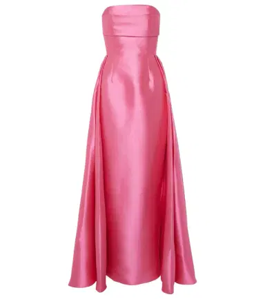 Solace London Strapless satin twill gown | Thumbnail 1
