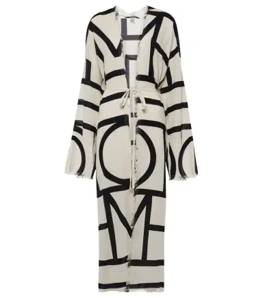 TOTEME Monogram cotton wrap dress | Thumbnail 1