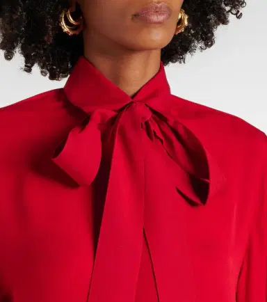 Elie Saab Tie-neck silk blouse | Thumbnail 2